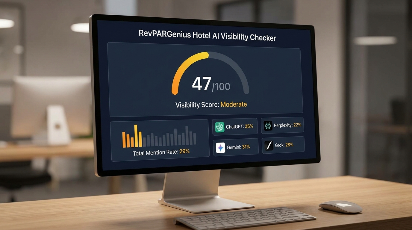 How Our Hotel Domain Hit 47 AI Visibility in 45 Days