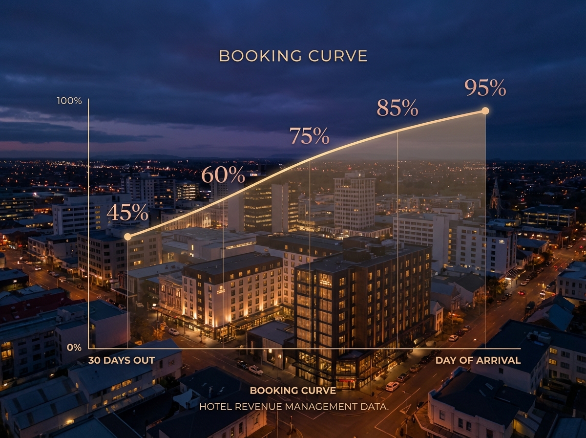 Christchurch Hotel Pricing Strategy: How to Read the Booking Curve for May Weekends